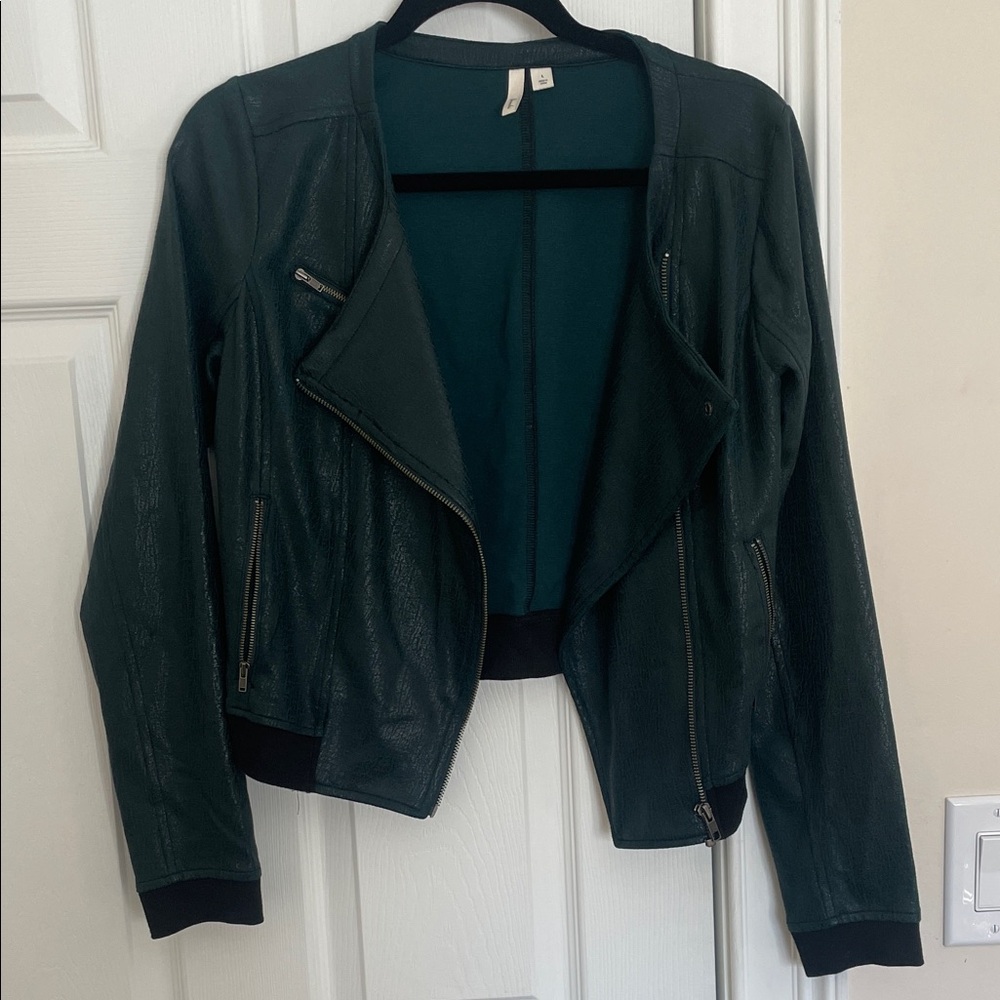 Frenchi Fitted Green Jacket